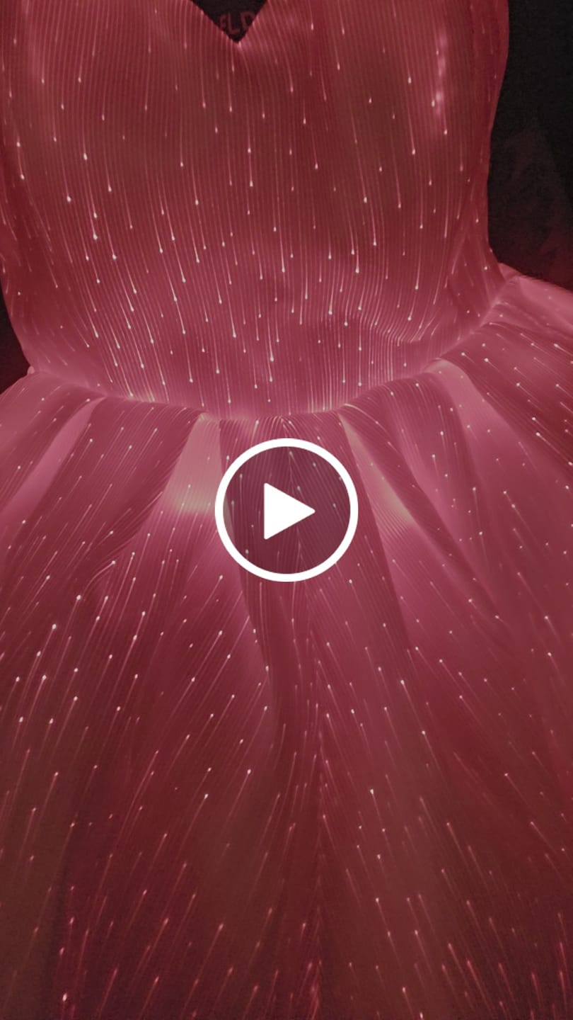 Customer video review of Light Up Pleated Dress