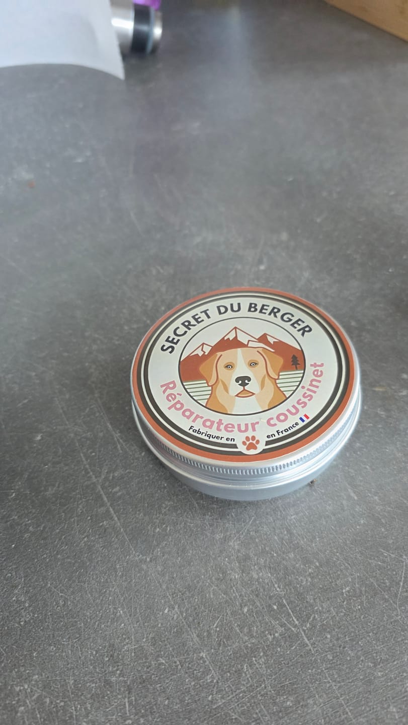 Customer photo review of Crème Réparatrice & Protectrice pour Coussinets 🏔️
