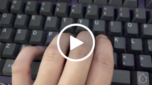 Customer video review of KEYGEEK PA LINEAR SWITCH FACTORY LUBED (10PCS)