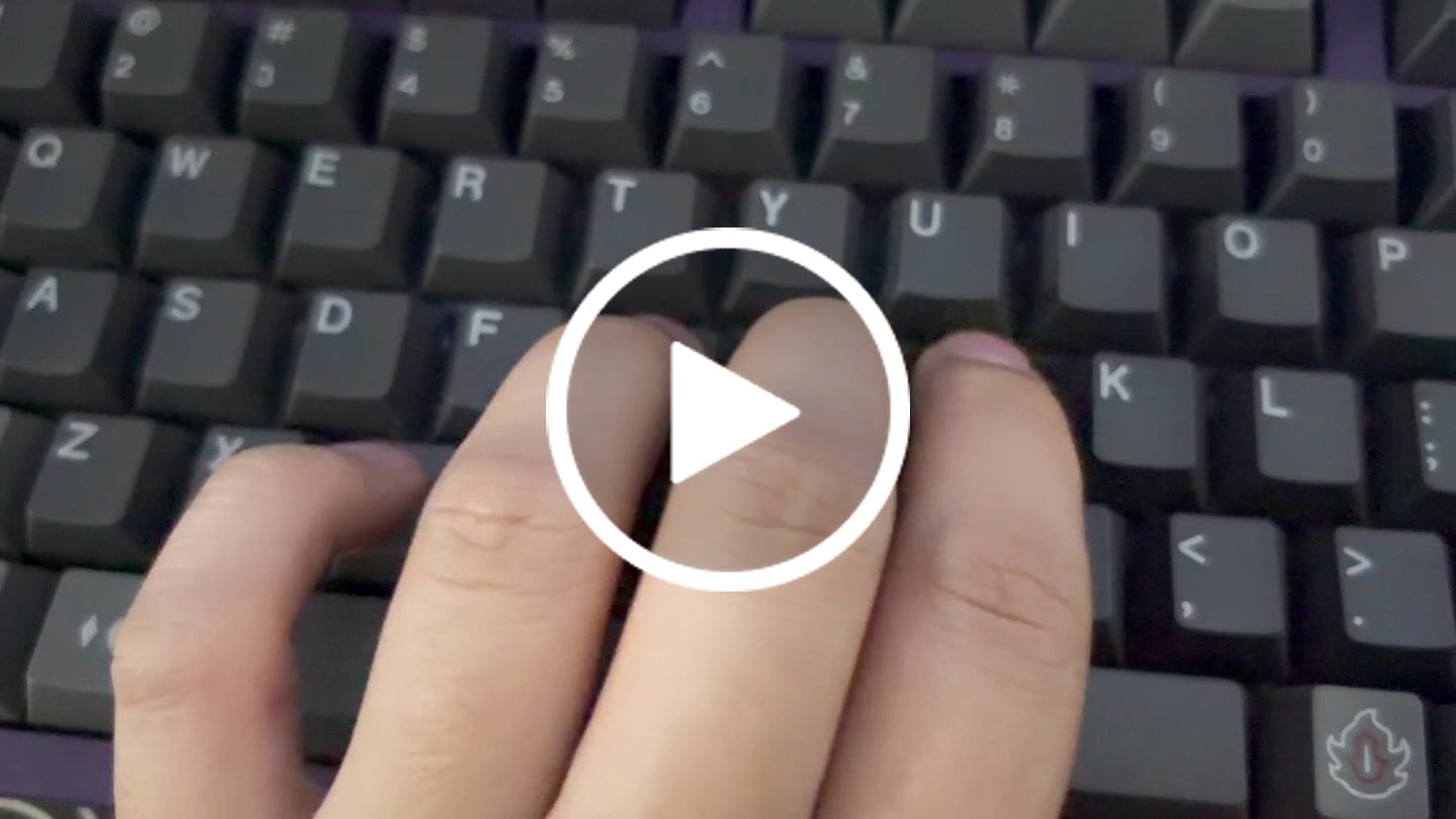 Customer video review of KEYGEEK PA LINEAR SWITCH FACTORY LUBED (10PCS)