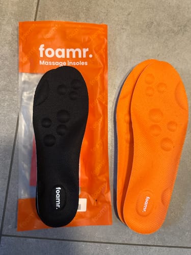 Customer photo review of Foamr® Massage-Einlegesohlen – Lindern Fersensporn & Plantarfasziitis