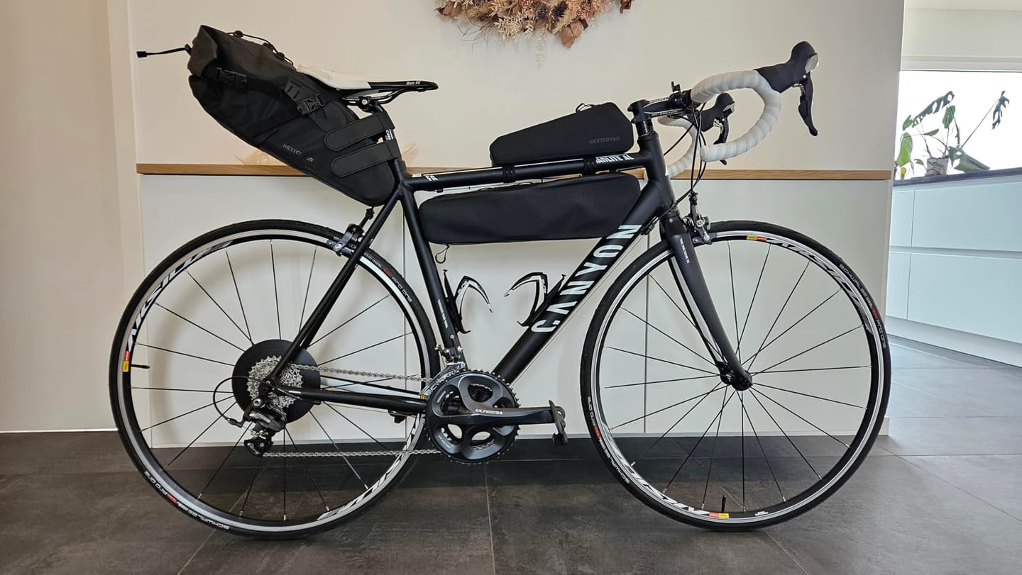 Customer photo review of Bikepacking Rahmentasche (38-46cm)