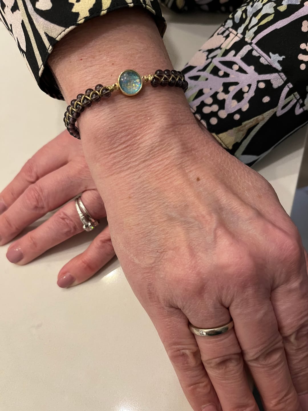 Customer photo review of Intense Amethyst Healing Bracelet