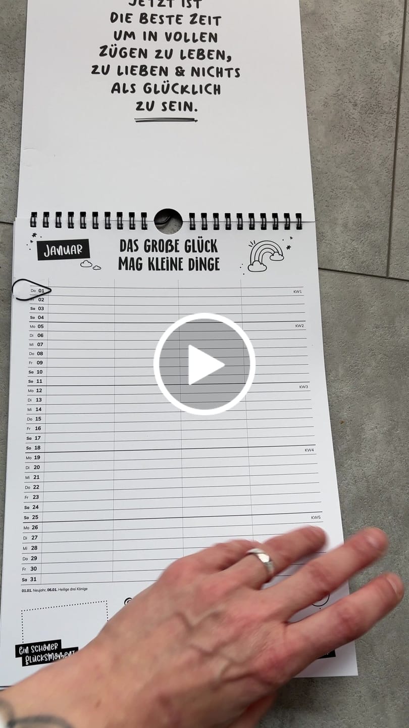 Customer video review of Familienkalender 2026
