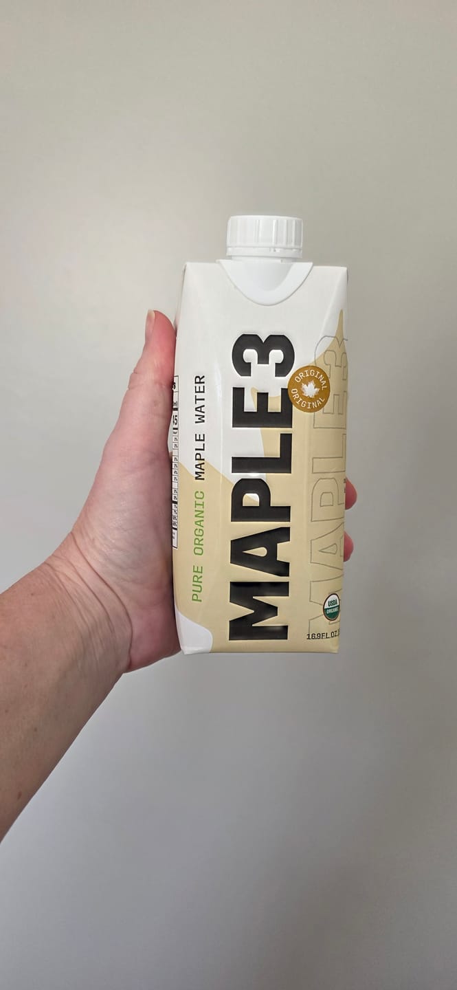 Customer photo review of Pure Organic Maple Water