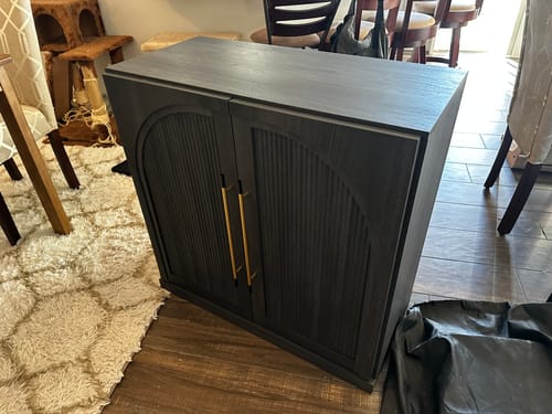 Customer photo review of Jagger Double-Arc Wood Door Modular Sideboard