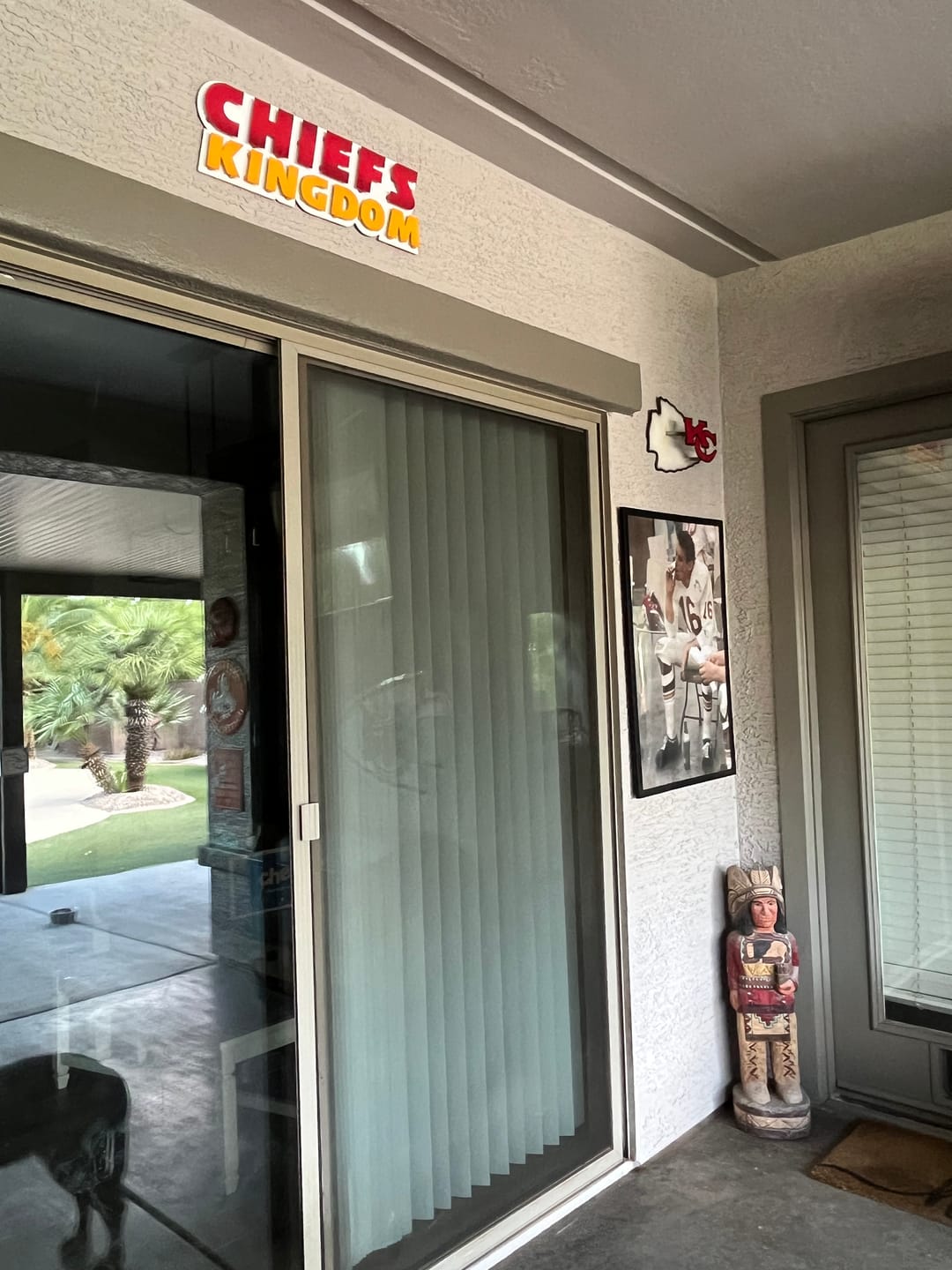 Customer photo review of Kansas City "CHIEFS KINGDOM" 3D Vintage Metal Wall Art