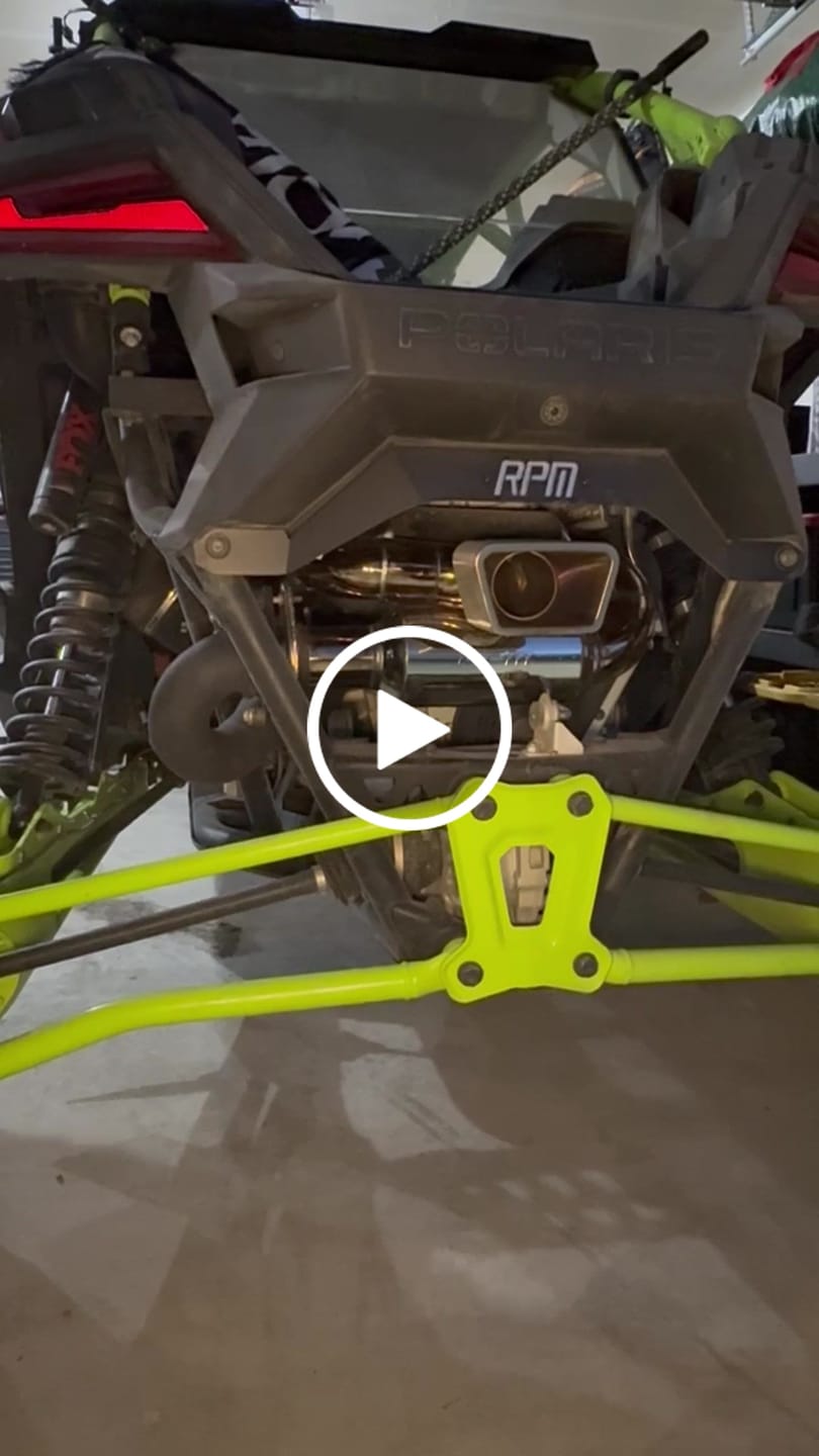 Customer video review of RPM Polaris RZR Pro R 3" DUAL Sport Muffler W/ 3" Tip