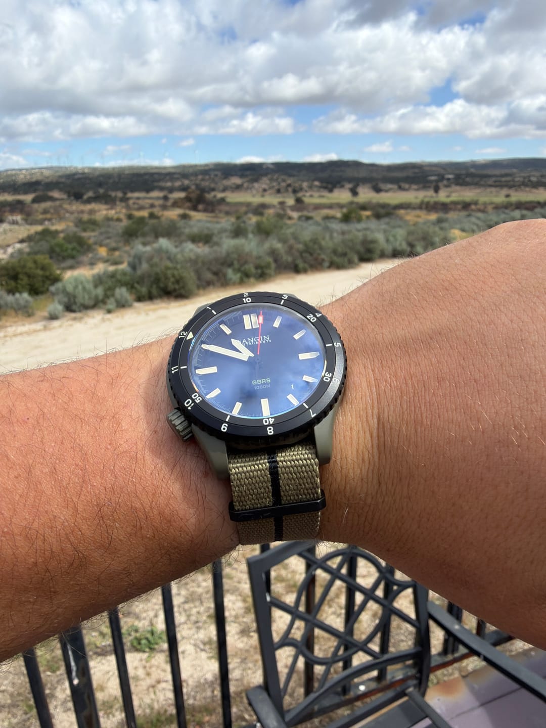 Customer photo review of Five Eye Nylon Watch Strap - PVD/Black