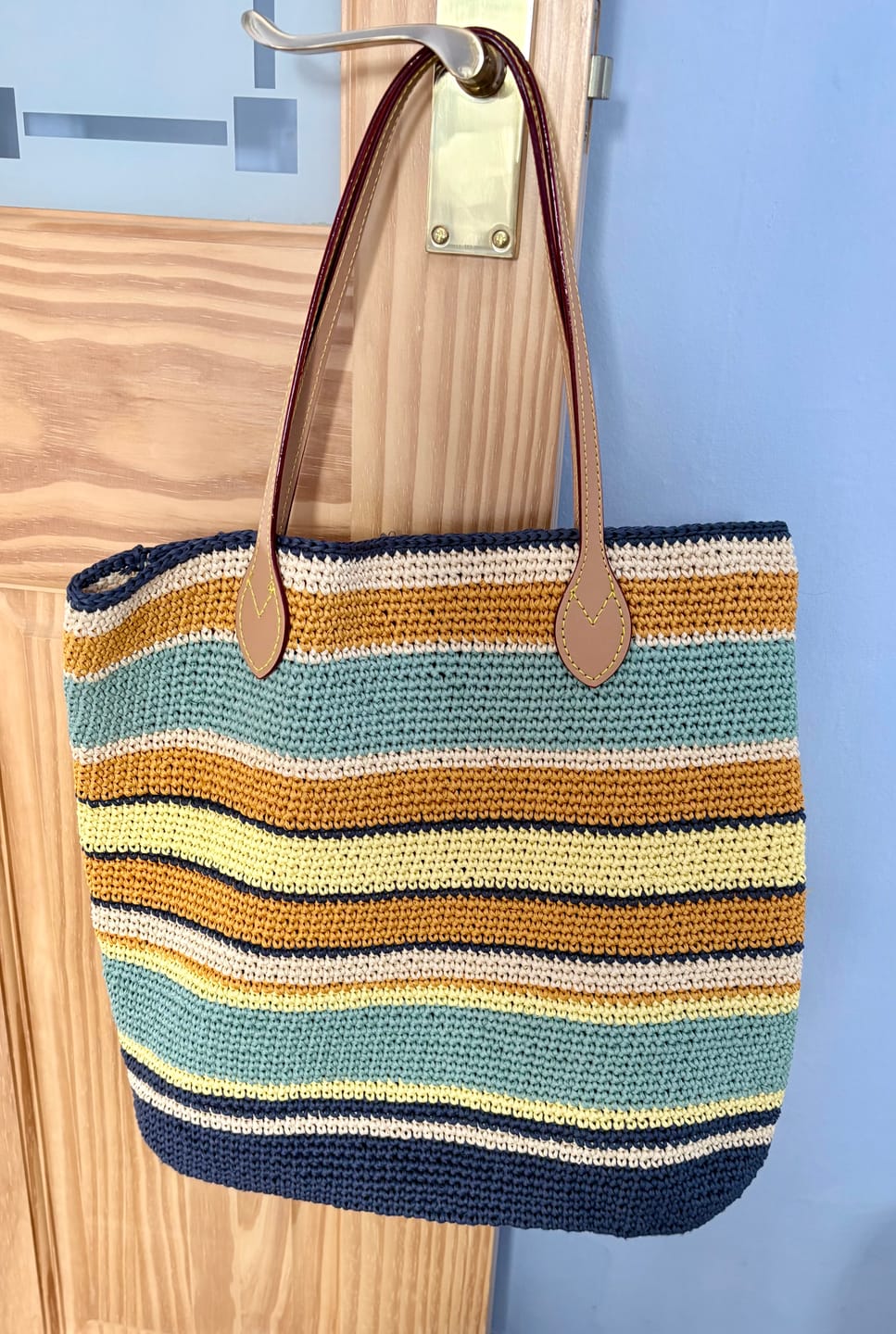 Customer photo review of CrochetPark™ daily carryall tote crochet kit