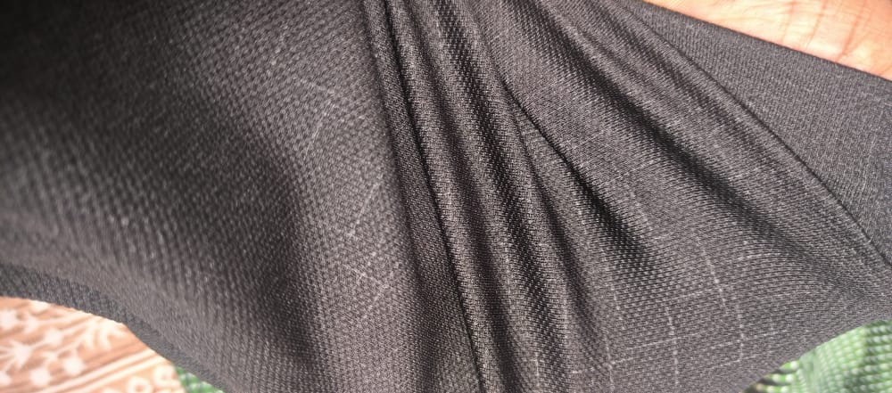 Customer photo review of Men's Brown Soft Lycra Trouser