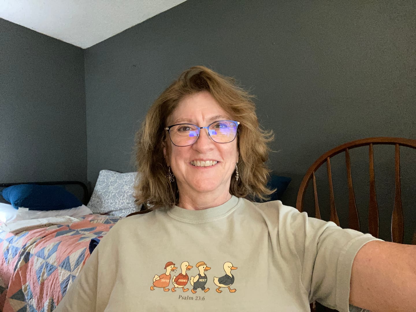 Customer photo review of The Chase T-shirt