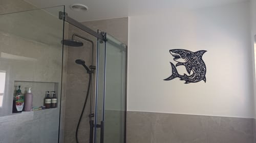 Customer photo review of Filigree Shark Wall Art