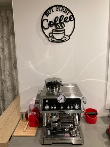 Customer photo review of But First Coffee Wall Art