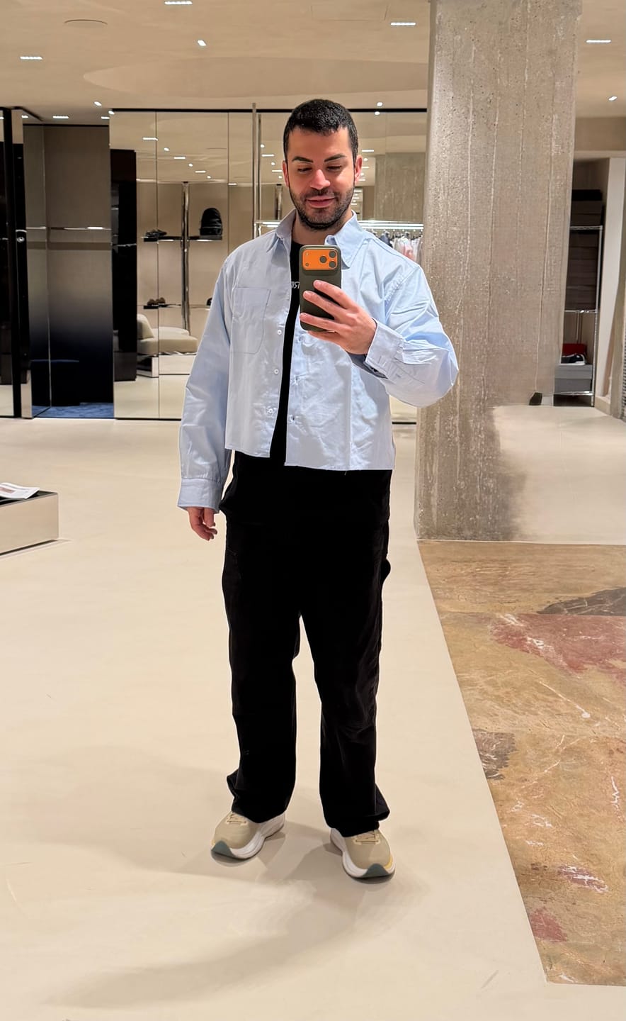 Customer photo review of Shirt oxford Cropped Sky