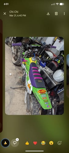 Customer photo review of Custom Seat Cover: 2006 Kawasaki KLX110