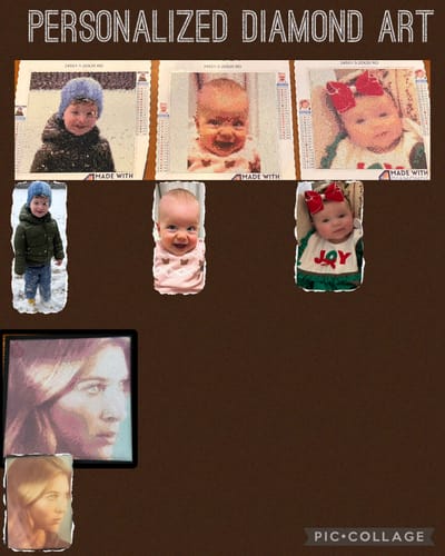 Customer photo review of Custom Diamond Painting Kit