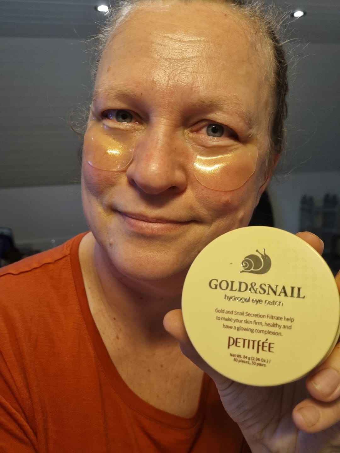 Customer photo review of Petitfee Gold and Snail Øyemasker (60stk)