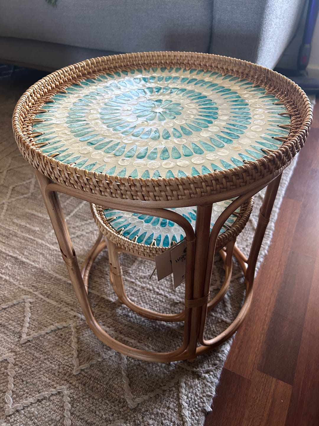 Customer photo review of Serene Rattan Table Set