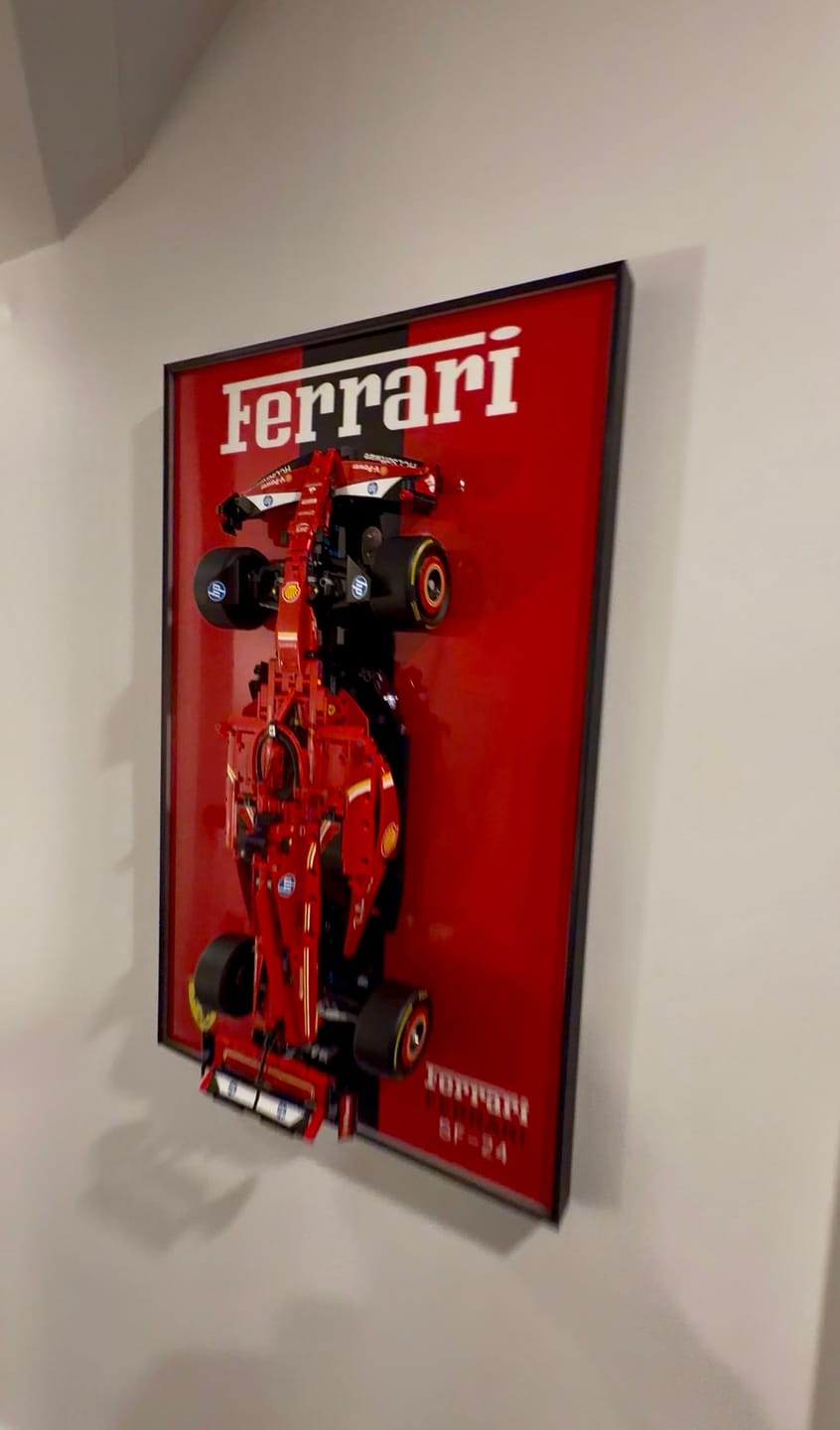Customer photo review of Car Display Frame For LEGO® TECHNIC™ Ferrari F1 SF24 42207