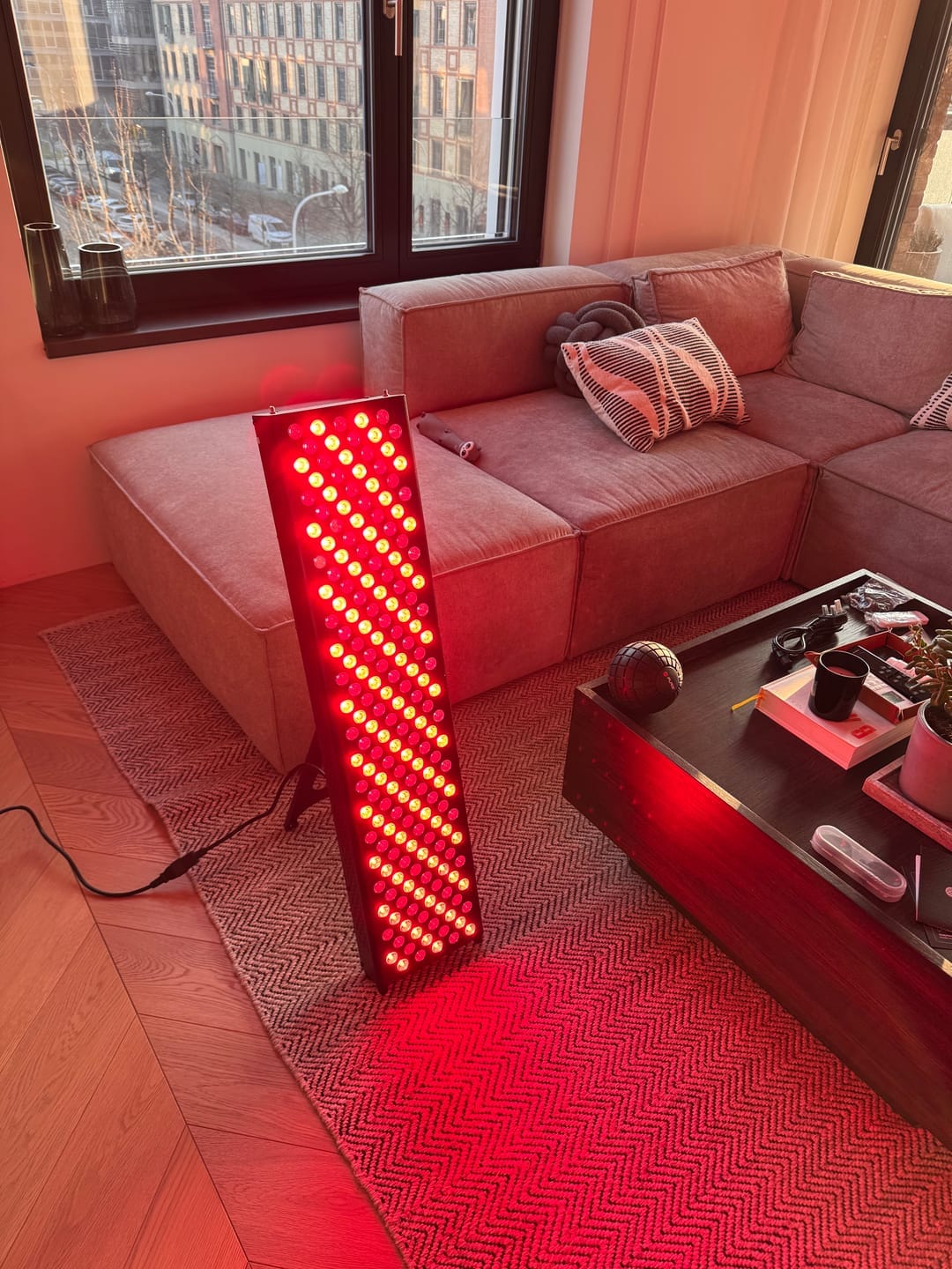 Customer photo review of Koanna® Luma1000™ – Kraftvolles, mittelgroßes Rotlicht-Panel