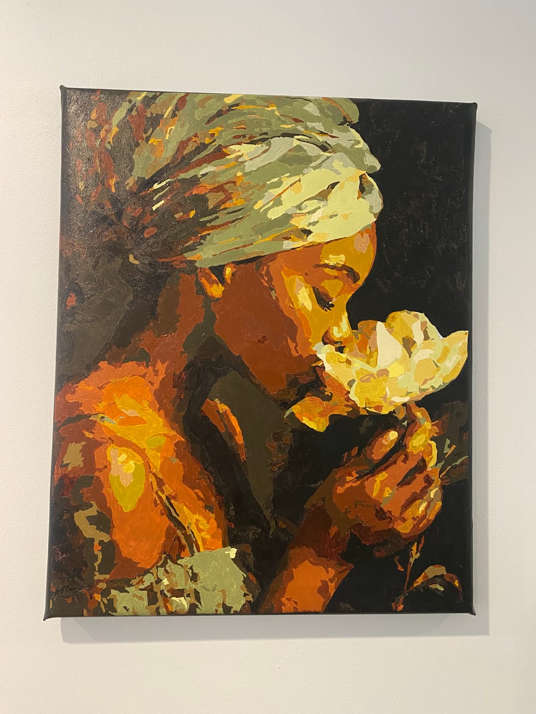 Customer photo review of Silent Bloom | Paint by Number