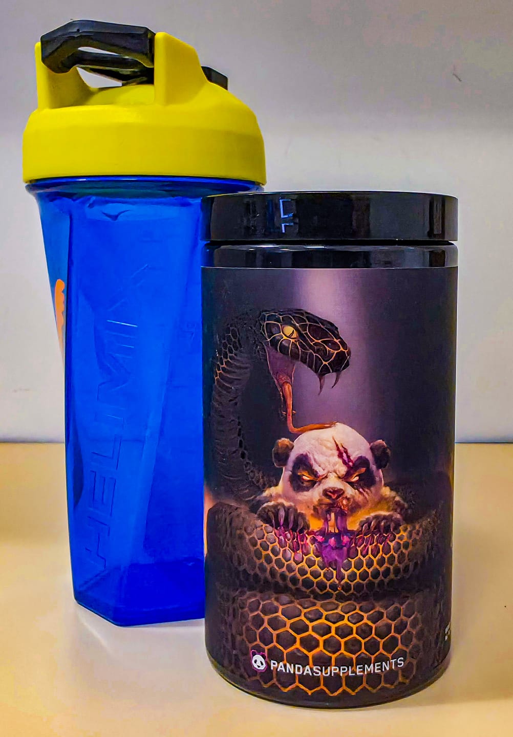 Customer photo review of PANDAMIC - Limited Edition Pre Workout (Grape Bubble Gum Flavor)