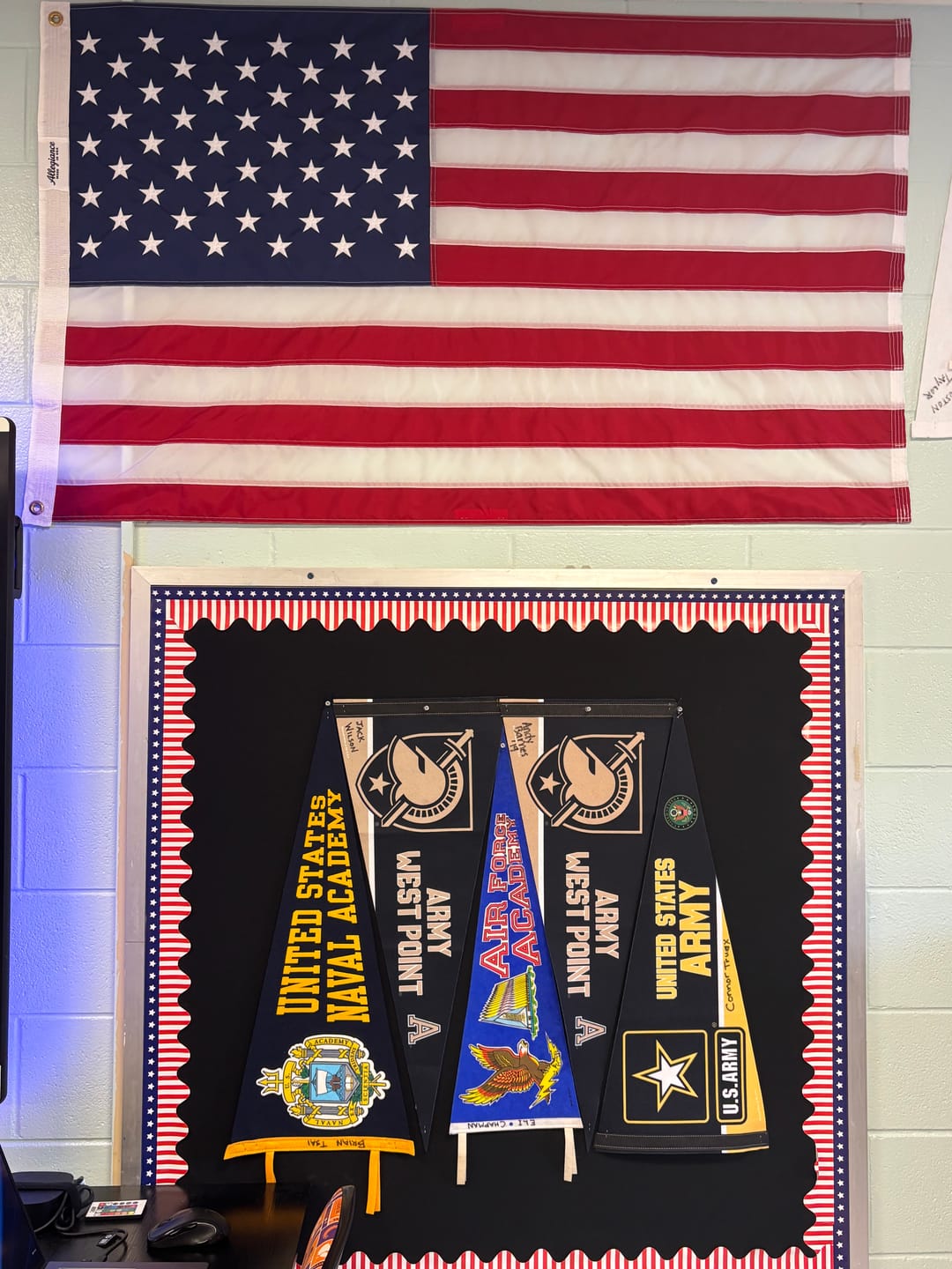 Customer photo review of Classroom Initiative 3' x 5 ' American Flag