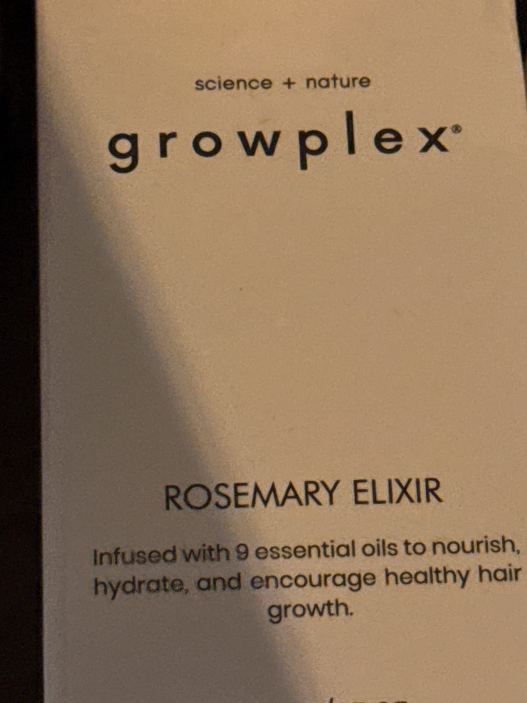Customer photo review of Rosemary Elixir - 100% Natural Hair Loss Solution