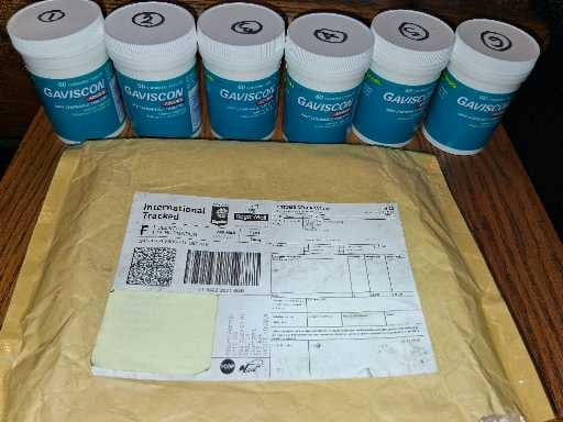 Customer photo review of Gaviscon Advance Mint Chewable Tablets 60 Tablets x 6