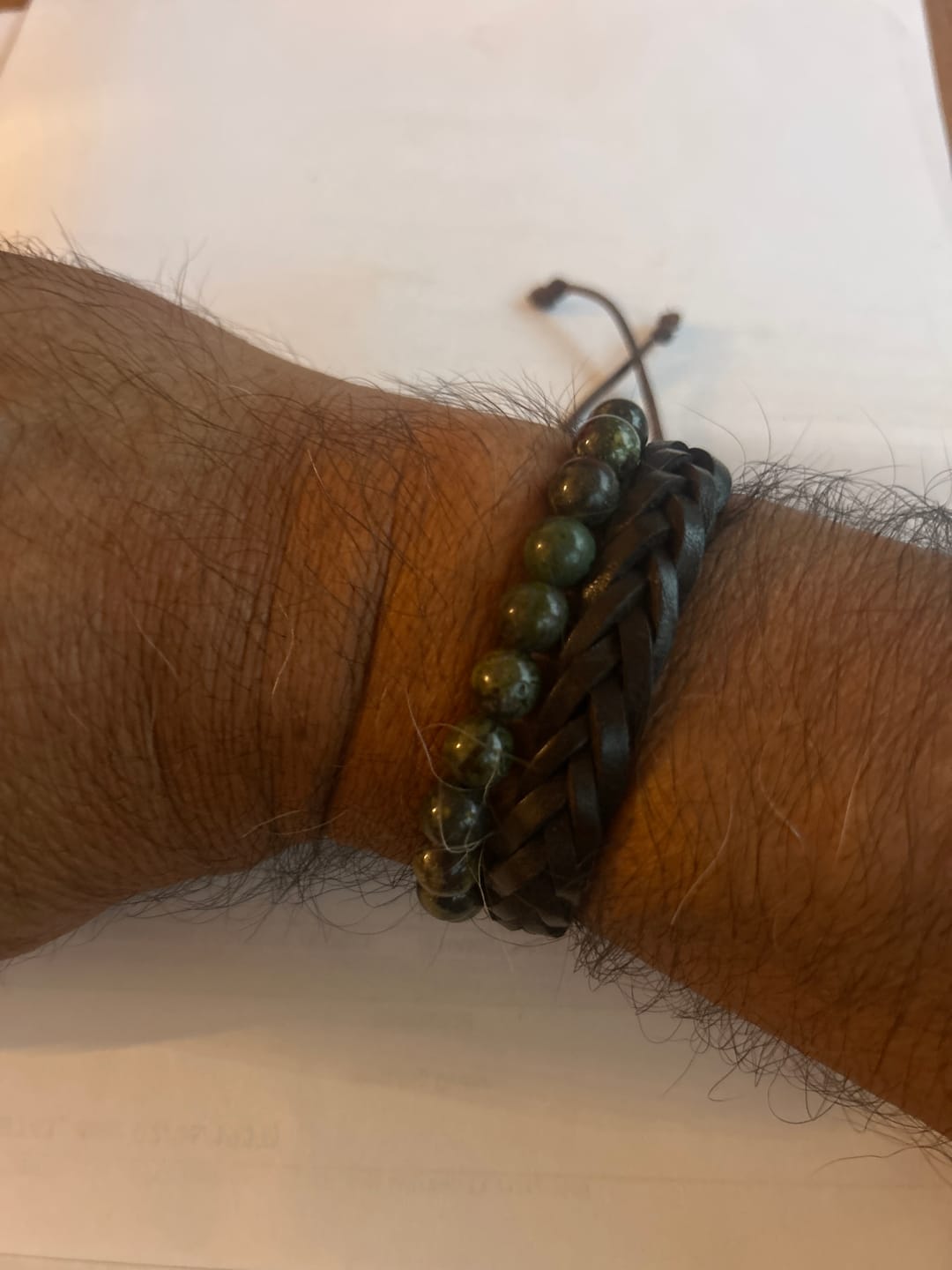 Customer photo review of Bloodstone Bracelet