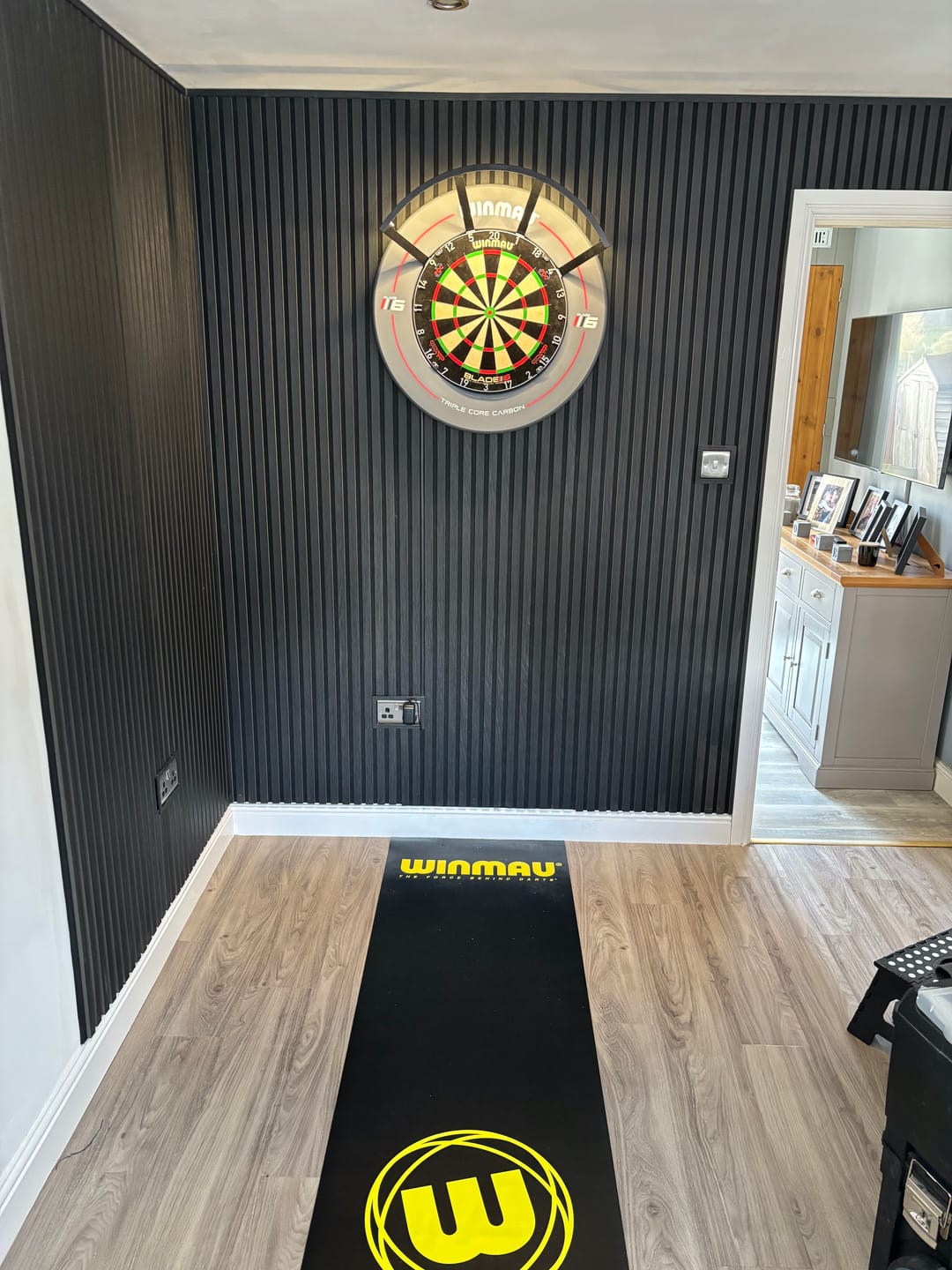 Customer photo review of Acoustic Wall Panel End Trim (Multiple Colours)