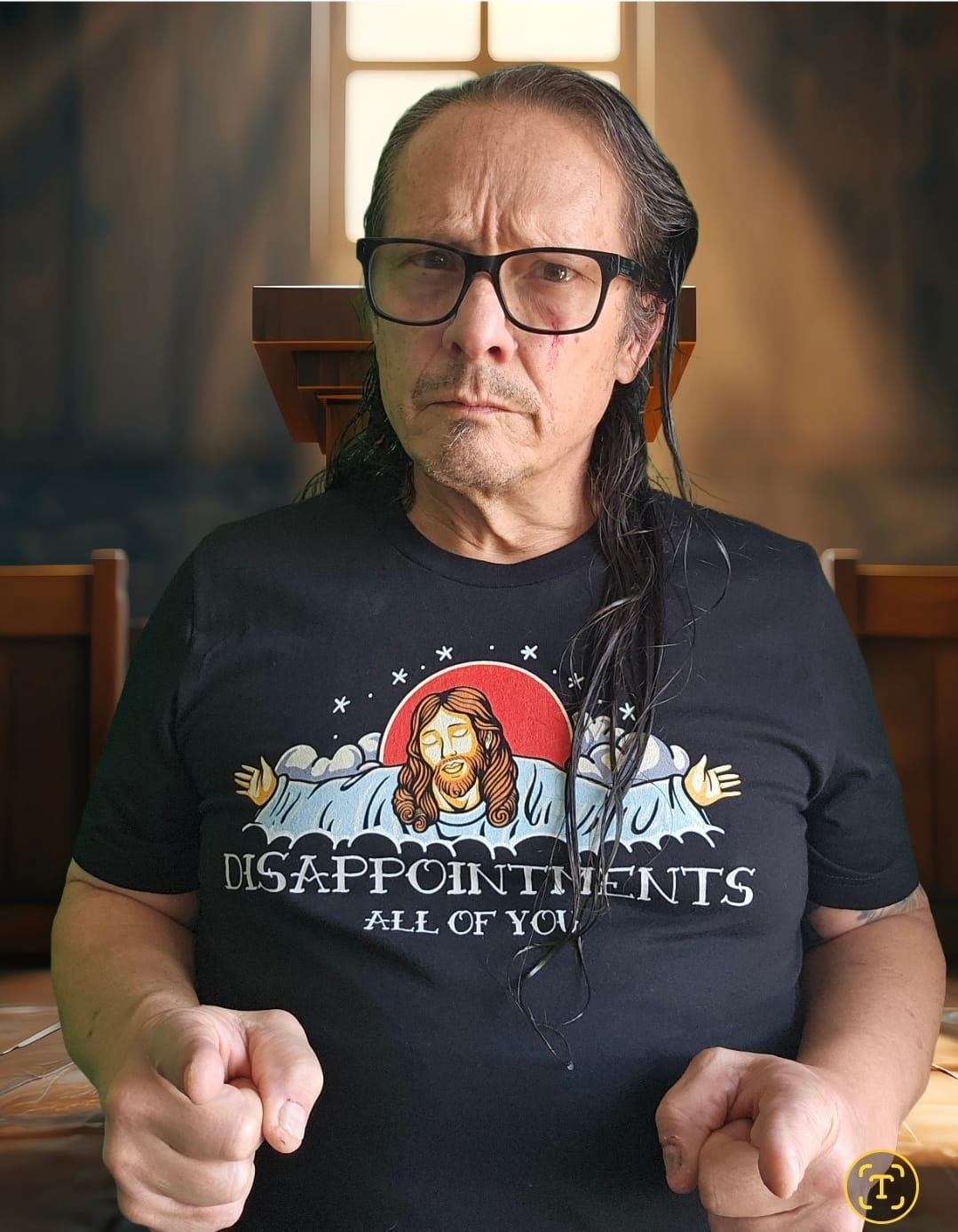 Customer photo review of Disappointments All Of You Tee