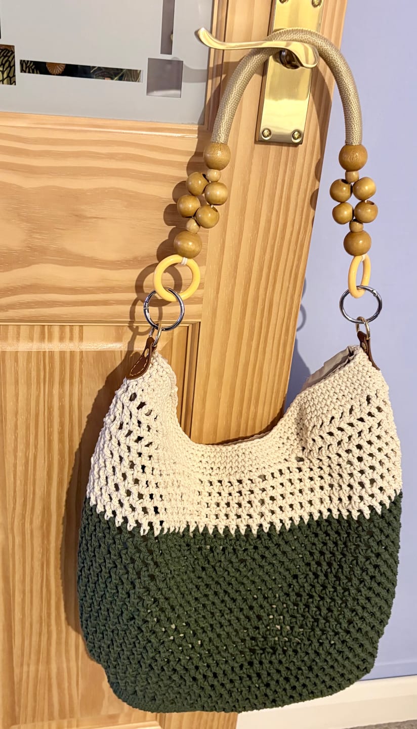 Customer photo review of CrochetPark™ Sunny Beach Tote crochet kit