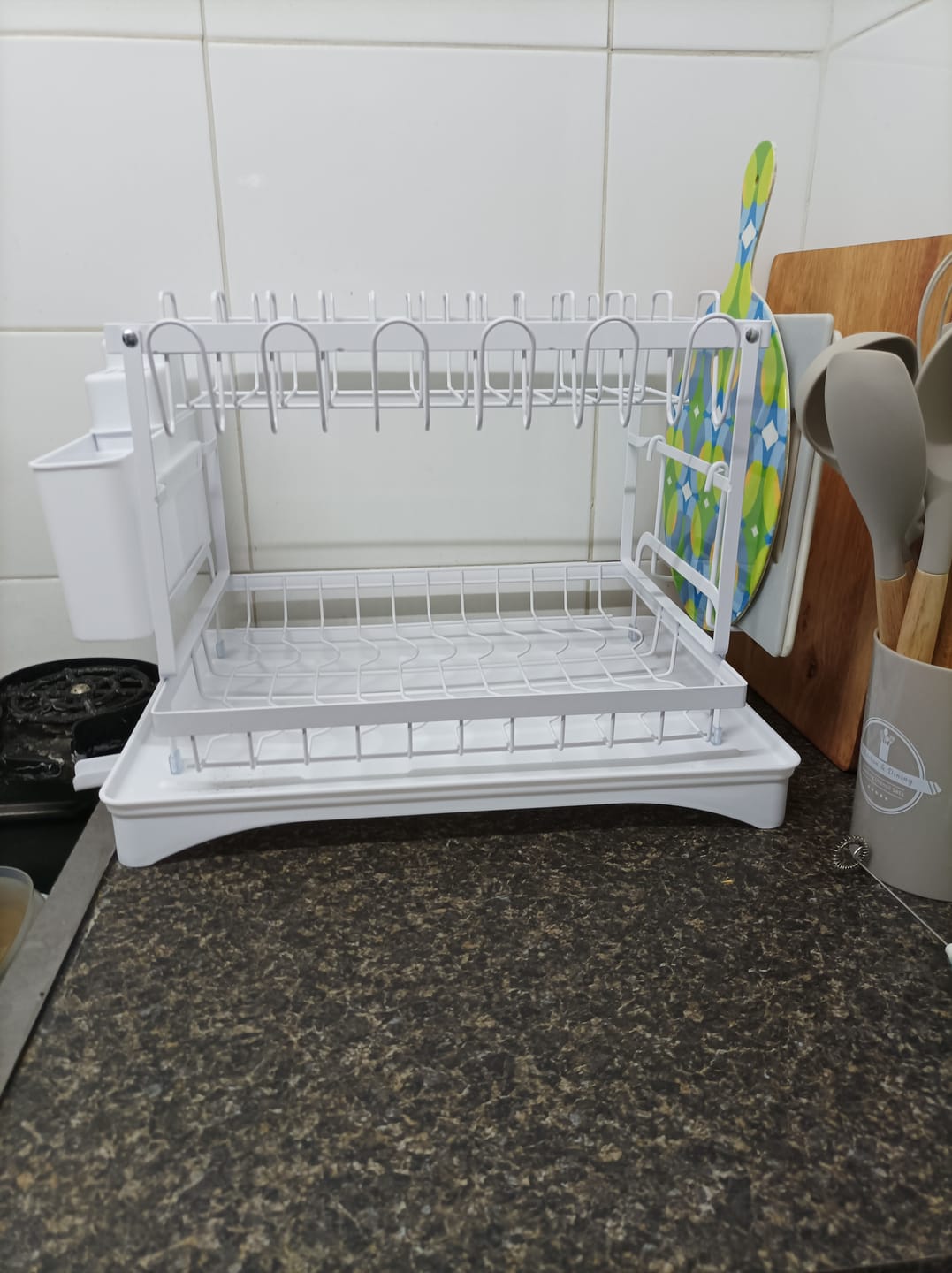 Customer photo review of Escurridor De Platos 2 Niveles Secaplatos Multifuncional
