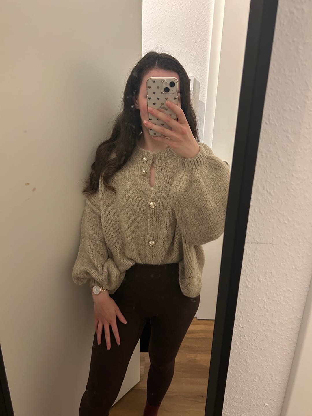 Customer photo review of Oversized Cardigan Short "CozyGlam"