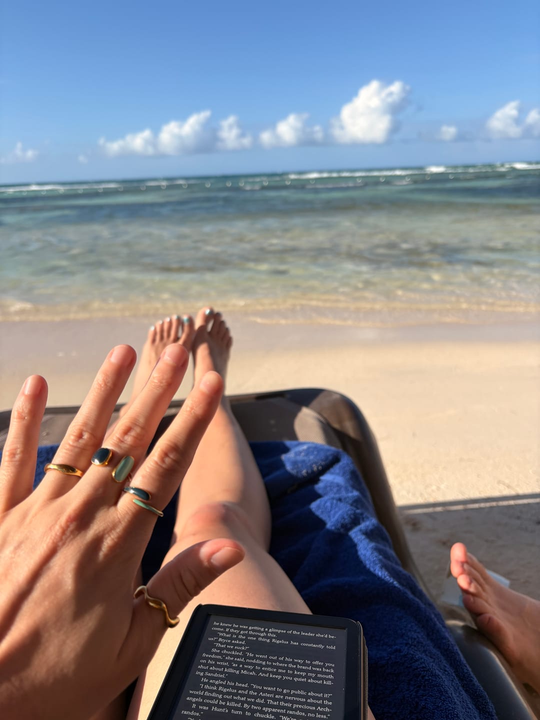 Customer photo review of Aquamarine Wrap Ring