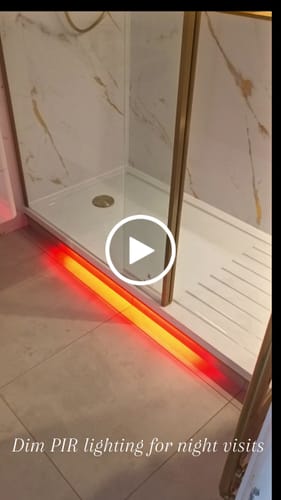 Customer video review of 1700 x 800mm Walk In Rectangular Stone Shower Tray With Drying Area