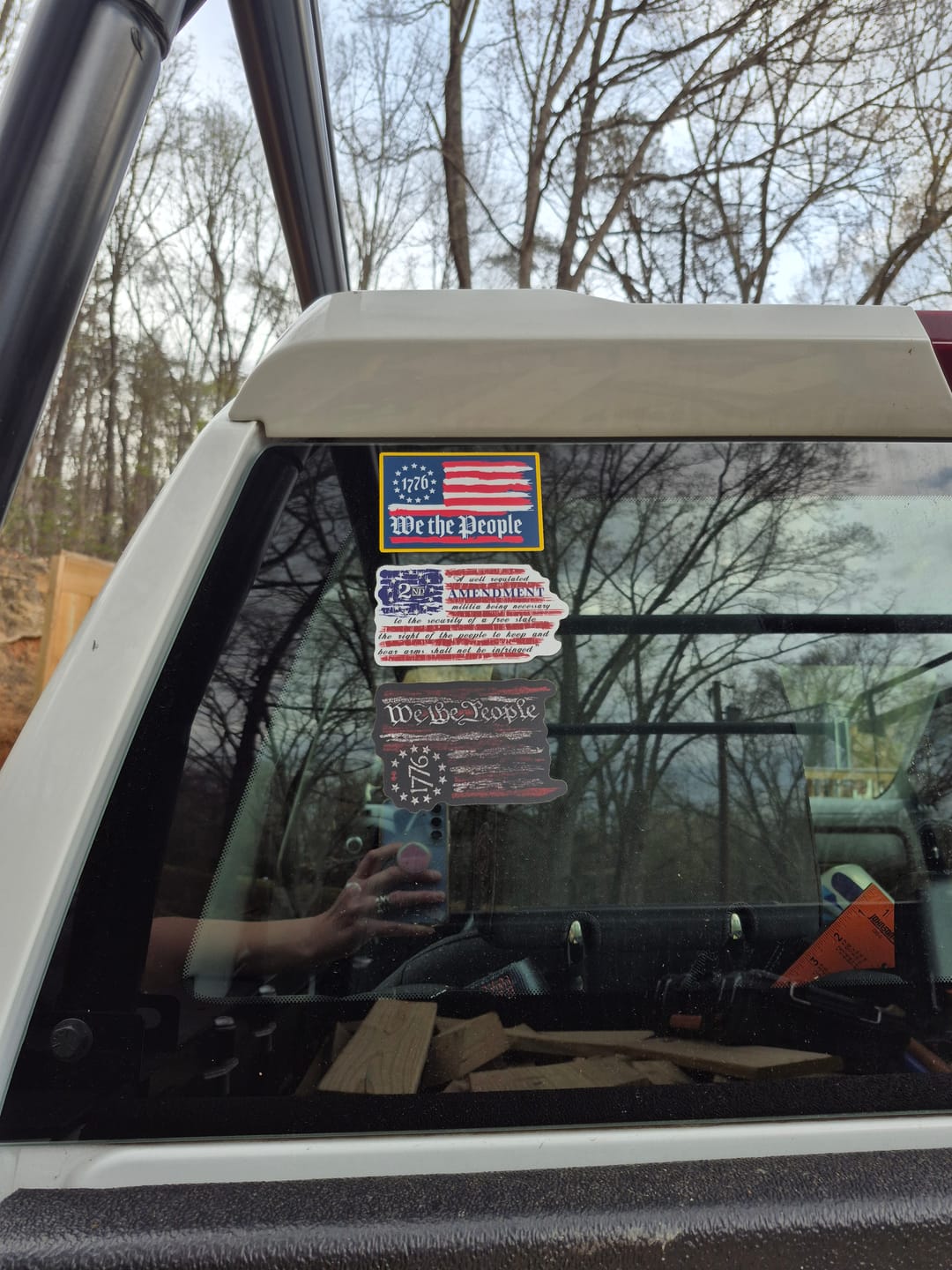 Customer photo review of We The People 1776 Flag Decal