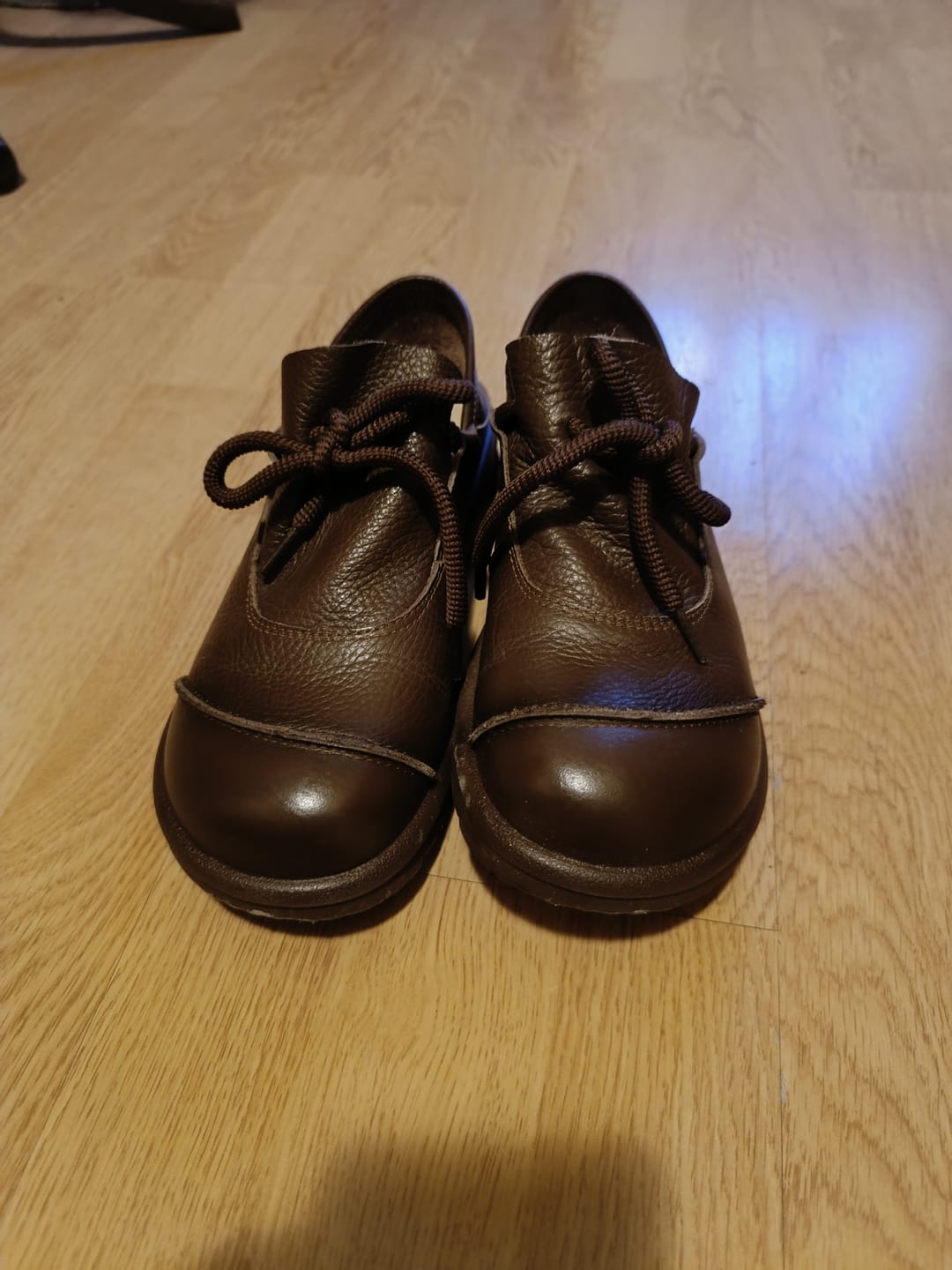 Customer photo review of Women Vintage Leather Drawstring Flat Shoes