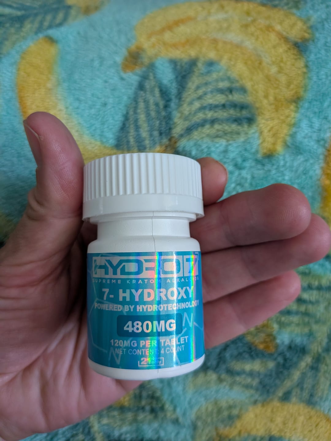 Customer photo review of 7-Hydroxy Tablets - 120MG (4 Count) 480 mg per jar