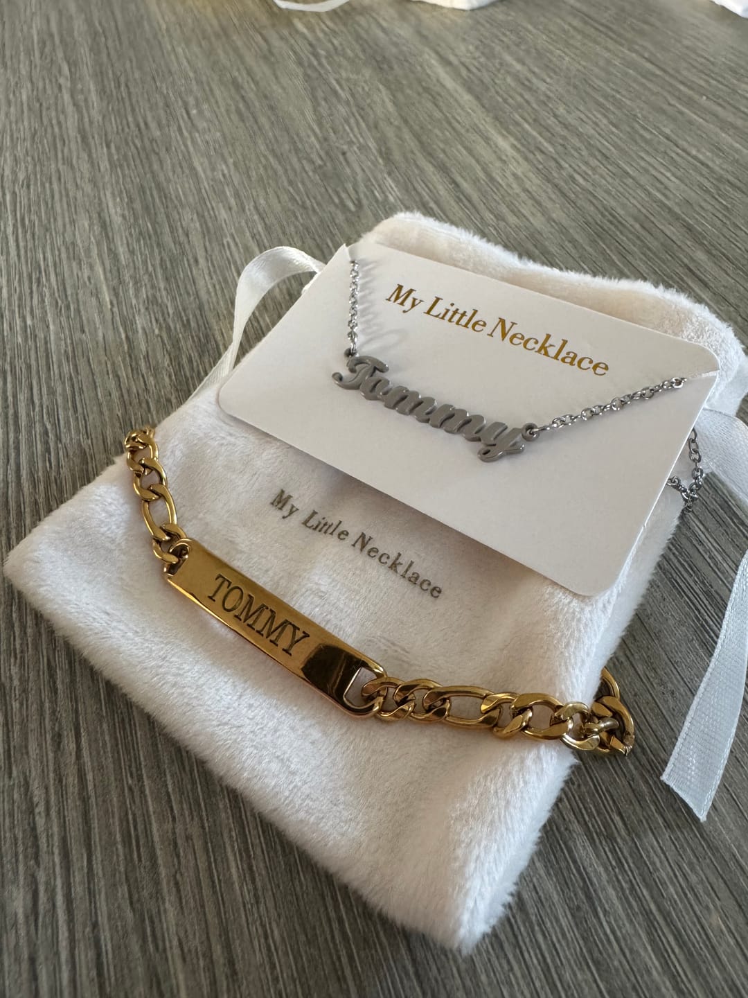 Customer photo review of Bracelet Homme Gourmette Classique Personnalisé