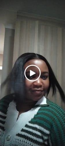 Customer video review of 8' 5x5 Vietnamese SDD Bone Straight Custom Made Wig