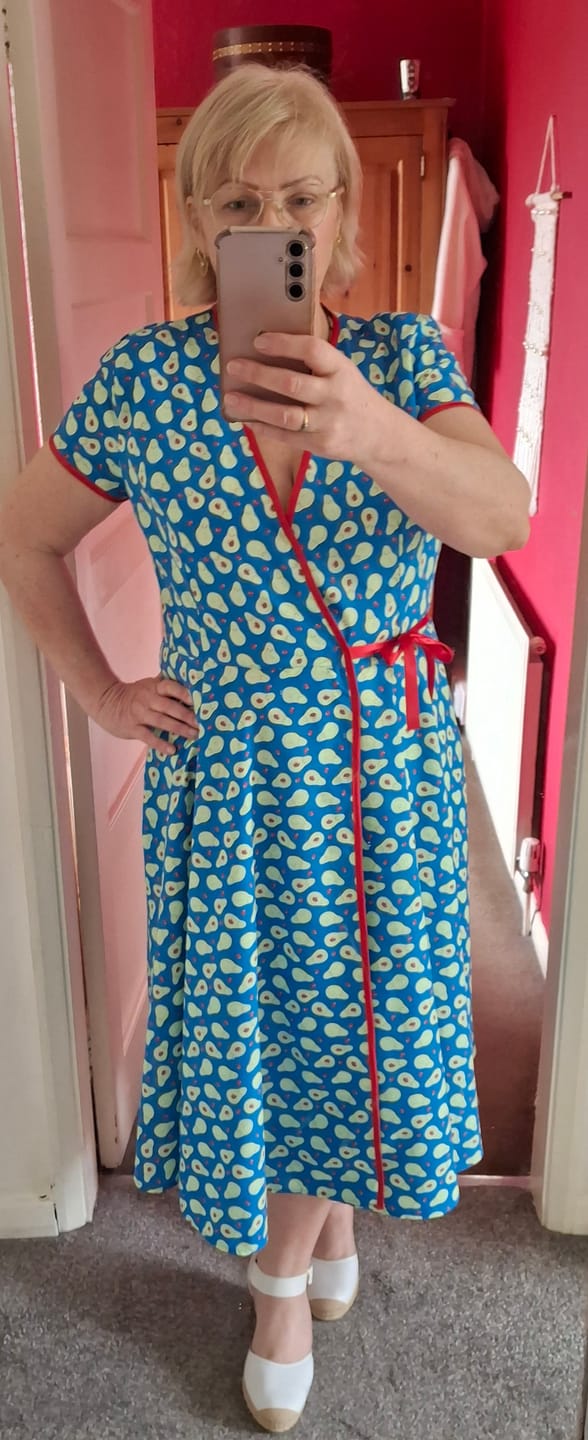 Customer photo review of Avocado Hearts Polycotton Fabric