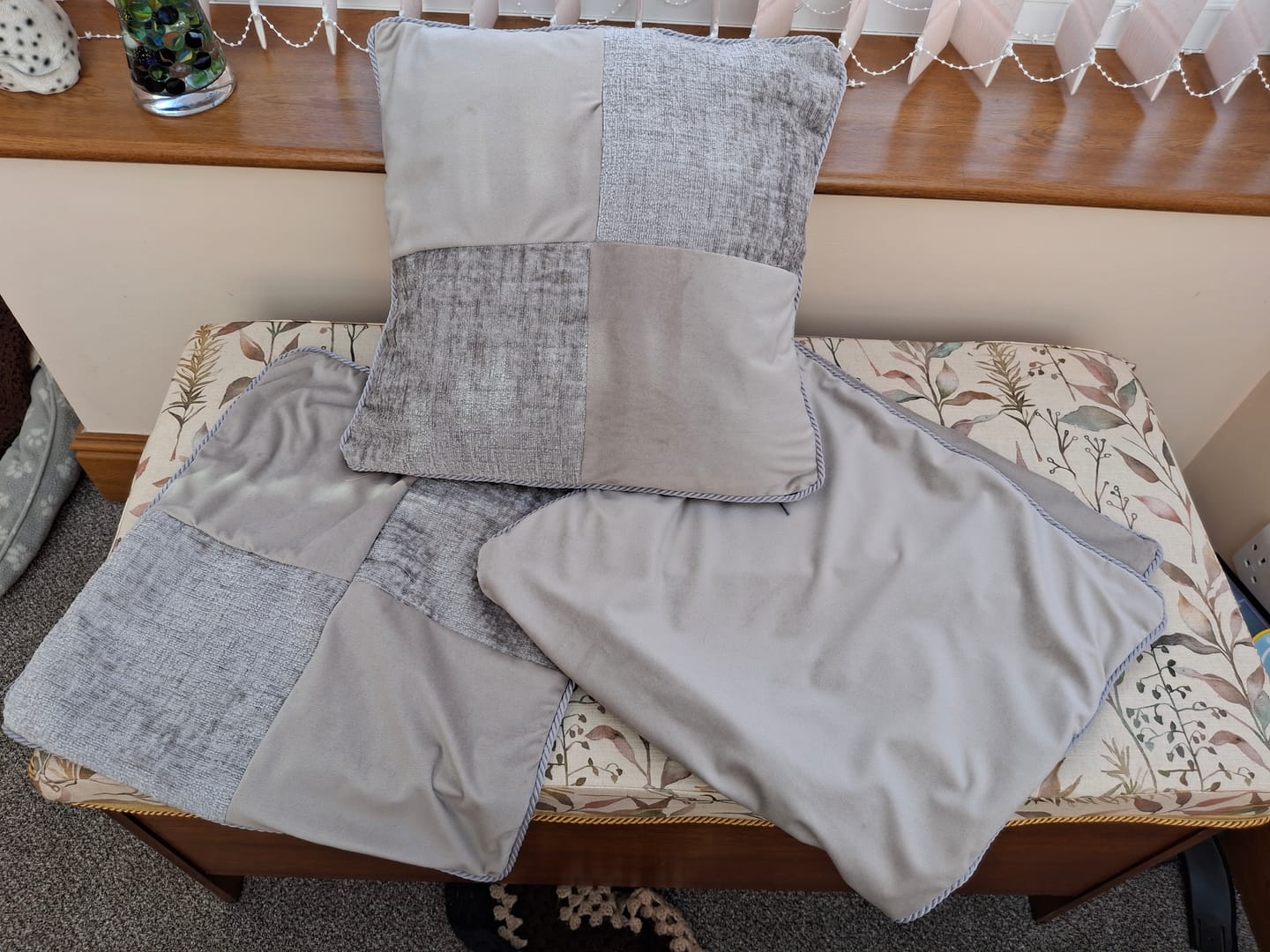 Customer photo review of Plain Upholstery Velvet Fabric