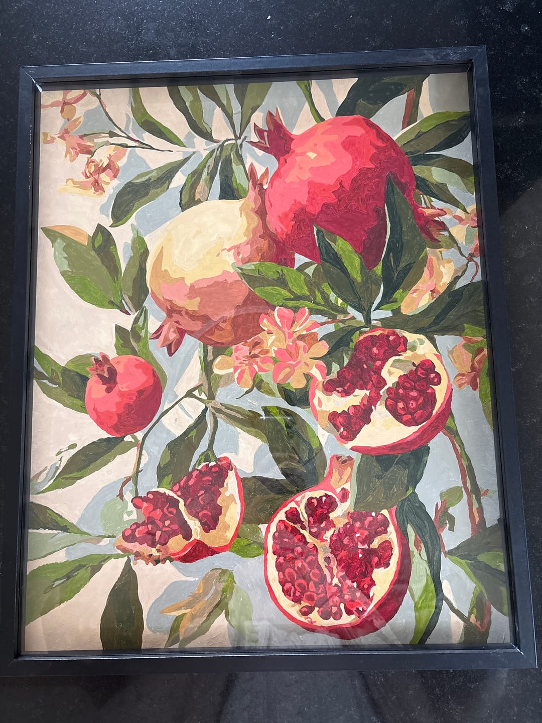 Customer photo review of Malen nach Zahlen - Blühende Granatäpfel