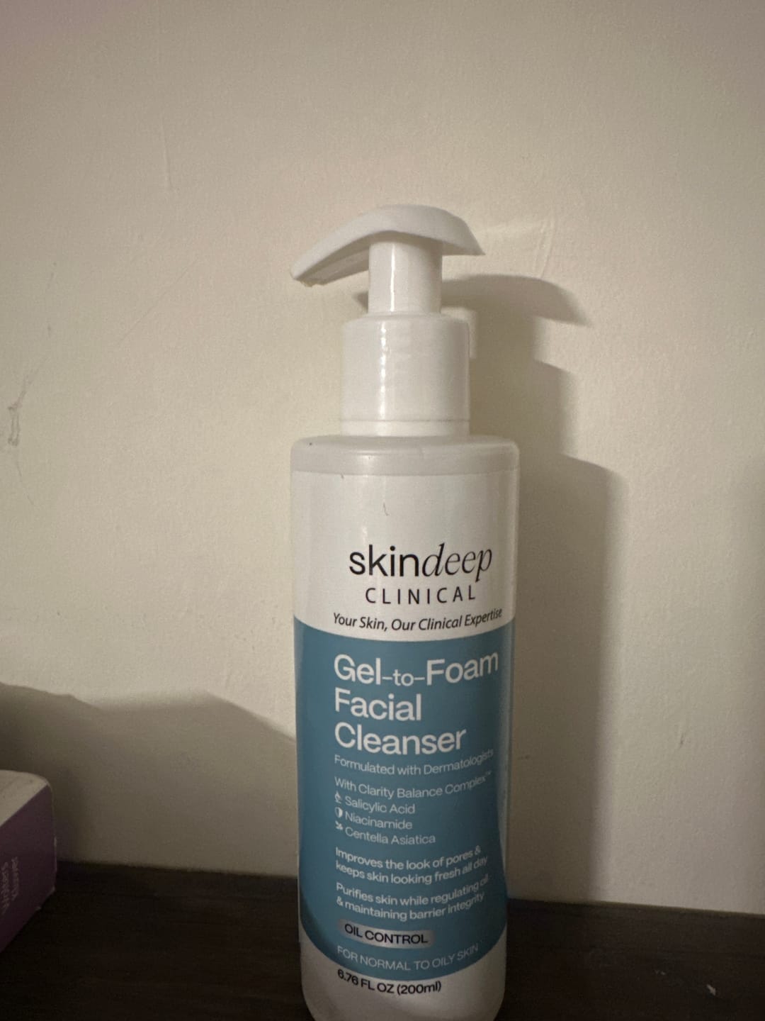 Customer photo review of Gel-to-Foam Facial Cleanser