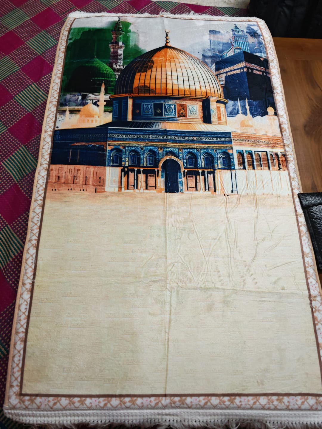 Customer photo review of Al-Haramain & Al-Aqsa  Padded Prayer Mat