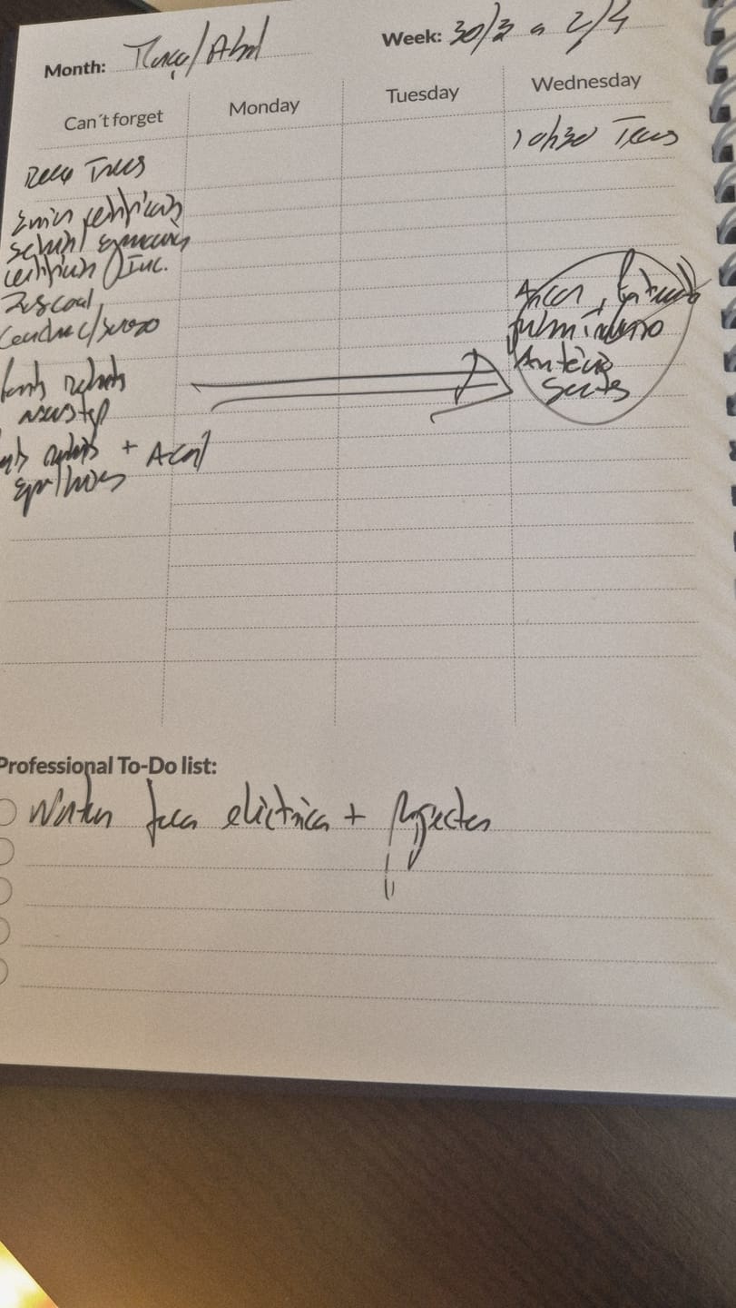 Customer photo review of Infinitebook Planner A5 Blue