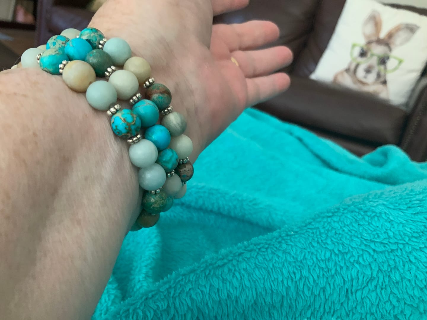 Customer photo review of Amazon Blue Ocean Stretch Watch Strap